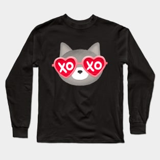 XOXO Love Cat Long Sleeve T-Shirt